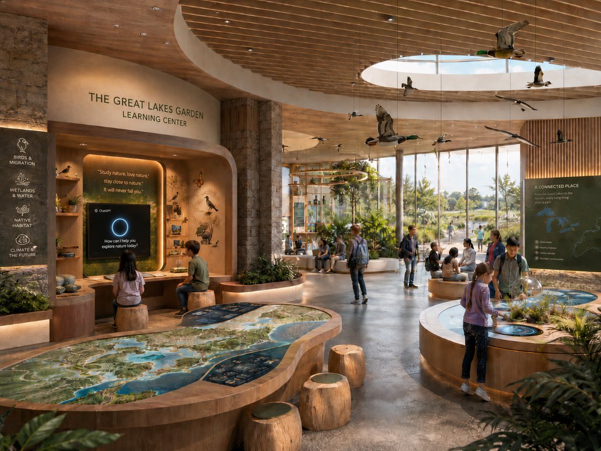 The Great Lakes Garden Learning Center interior